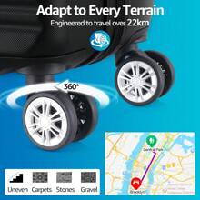 GOODLUGG Hardshell Carry-Ons With TSA Lock And Spinner Wheels, Silver, 20 Inch Cabin Bag, Hardshell Stuicase With Aluminum Telescopic Handle - Silver - View 7