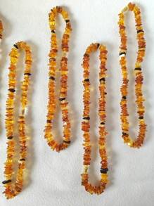 Natural Baltic Amber Necklace, Healing Gemstone, Brings Calmness And Serenity, Couples Jewelry, Fossilized Tree Resin Material, Unique Fashionable Appearance, Full Of Energy, Excellent Gift For Him/Her - Amber Necklace - View 2