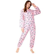 Disney Stitch Fleece Onesie Hooded Zip Up Warm Lounge Wear Nightwear Gift - Multicolor - View 1