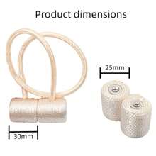 Farfallarossa Mocne magnetyczne cylindryczne ściągacze do zasłon (1/2/4/6 sztuk), nie wymagają wiercenia, łatwe w regulacji, pasują do różnych stylów zasłon. Łączą w sobie praktyczność i estetykę, idealny wybór do dekoracji domu i zapewnienia funkcjonalności.