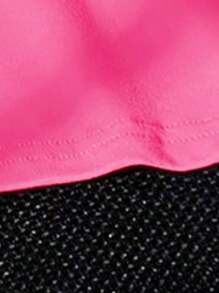 Camiseta de manga corta con cuello redondo y estampado gráfico y de eslogan para niñas, camiseta casual para primavera/verano - Rosa Fucsia - Ver 5