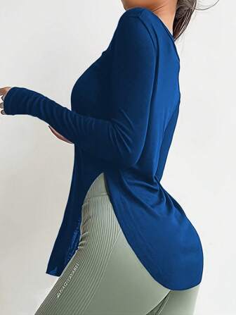 女士健身瑜伽上衣，快干衬衫，适合跑步、健身房和锻炼，弹力压缩底层