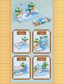 60pcs/75pcs/110pcs/144pcsMagnetic Building Blocks Set - Magworld Mine Simulation Construction Kit, Educational STEM Desert Landscape Toy With ABS Material, Multicolor Magnet Tile Crafts For Ages 3-6, Perfect For Christmas, Halloween, Birthday Gifts(Random Color Shipping )