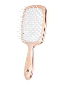 WANMEI 1把电镀发梳，解结梳，适用于自然卷发、湿发，防静电扁平梳，防止脱发，按摩梳，直发空心梳，旅行必备，美发，美发，梳子，后梳，造型梳，卷发梳 - 彩色 - 查看 11