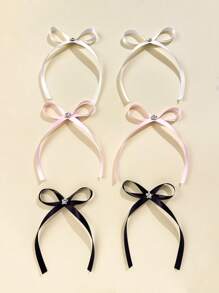 6pcs/Set Women's Elegant Ballet Style Sweet Girl Rhinestone Decor Bowknot Hair Clips, Alloy Alligator Hair Clips, Suitable For Everyday, Commute, Party, Birthday, Travel, Photography- A Great Gift For Best Friends