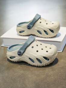 Children's Lightweight Perforated Sandals, Fashion Versatile Non-Slip Durable Breathable Outdoor Wear, For Big Kids Boys