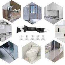 2pcs Plastic Scraper, Household Cleaning Tool For Kitchen, Bathroom, Home, Assorted Color - Multicolor - View 6