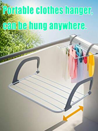 1PC/2pcs/3pcs Square Metal + Plastic Clothes Drying Rack | Foldable, Rust-Proof & Space-Saving | For Home Users, Renters & Students | Balcony, Indoor & Radiator Use | All-Year & Rainy Season Fit | Adjustable Clothes Rack, No-Drill Organizer, Compact Dryer