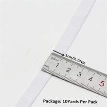 5/10Yards/Pack 3/6/8/10/12mm White/Black Flat Elastic Bands Elastic Rubber Band Wedding Garment Elastic Tape For DIY Sewing Stretch Rope Sewing Accessories - Multicolor - View 26