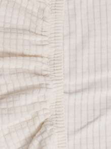 White Waterproof Integrated Curved Office Chair Cover With High Armrests And Elastic Shaped Computer Chair Cover, Hotel Dining Chair Cover, Makeup Chair Cover, All Inclusive Universal - White - View 10