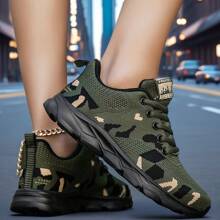2025 Women's Fashion Versatile Breathable Non-Slip Lightweight Outdoor Camouflage Casual Sports Shoes, Non-Slip Outdoor Hiking Walking Jogging Sneakers