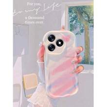 3-In-1 Redmi A3 Screen Protector, Redmi A3 Phone Case, Cream Texture Tie Dye Heart Phone Protective Cover, Camera Lens Film, Honor X8C Case, Redmi 13c 4G, Realme C67 4G, I Tel A70, Smart 7, Smart 8, Smart 9, Infinix Note 50 Pro, Note 50, Redmi A5, Spark Go2, Smart 10, Spark 40