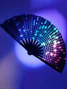 1 chiếc quạt gấp Kung Fu huỳnh quang lớn làm bằng tre, hoàn hảo để tạo không khí lễ hội tại các sự kiện. - Nhiều màu - Xem 7