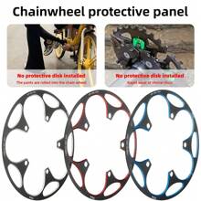 Road Bicycle 130BCD Chainring, Aluminum Alloy Positive & Negative Tooth Chainring 50T/54T/58T, Chain Guard