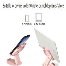 1pc ABS Mother's Day Gift Creative Cute Animal Phone Stand Cartoon Desktop Stand Live Streaming Tablet Slouchy Stand Portable Folding Lift Stand Multi Functional Phone Stand Adjustable Tablet Stand Slouchy Artifact Suitable For Travel Recording, Life, Mobile Live Streaming, TV Watching, Online Classes, Etc