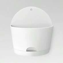 2pc Self-Watering Wall Half-Circle Indoor Outdoor Planter Pots 8"X4.75" - Room Essentials ™ - White - View 4