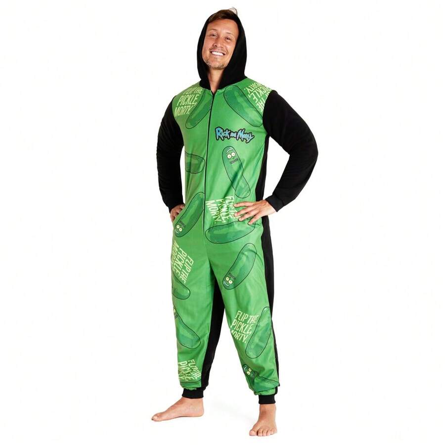 Rick & Morty Graphic Hooded Onesie - Multicolor - View 1