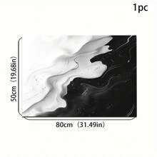 1pc Marble Stripe Pattern Indoor/Outdoor Welcome Mat - Non-Slip, Absorbent & Water Resistant, Suitable For Bedroom, Bathroom, Kitchen, Entryway - Washable Home Decor, Soft & Fluffy For Spring/Summer