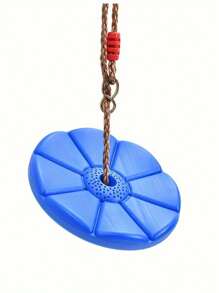 1pc/Tree Rope Swing Disc, Plastic Round Swing, Outdoor Backyard Hanging Swing, Fun Interaction Swing, Family Gathering Swing, Round Swing Seat For Outdoor Backyard Playground