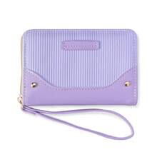 1pc Women's Wrist Wallet, Solid Color Cute Minimalist Medium-Long Zipper Coin Purse, PU Leather Light Color Student Hand Clutch Multi-Card Short Wallet, Suitable For Daily Life, Commuting, School And Gift - Multicolor - View 13