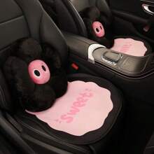 1 件可爱蝴蝶结、心形、猫咪卡通汽车座椅垫防滑座套，适合所有季节 - 均碼 - 查看 5