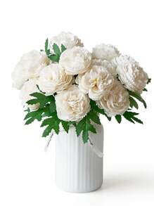 12/20pcs Artificial Peony Flowers Fake Peony Stems Faux Peony Flowers Bulk Realistic Peonies Flower Arrangement For Wedding Decoration Party Home Table Centerpieces Decor