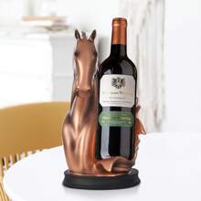 Weinhalter Pferd Weinregale als Haus Küche Weinkeller Dekorationen Geschenke Inneneinrichtung - Bronze - Übersicht 2
