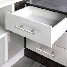 5pcs T-Shaped Handle Kitchen Drawer Door Handle Round Tube Cabinet Door Cabinet Handle