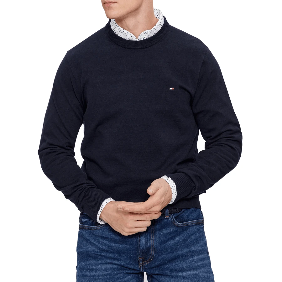 Tommy Hilfiger 1985 CREW NECK SWEATER - Navy Blue - View 1