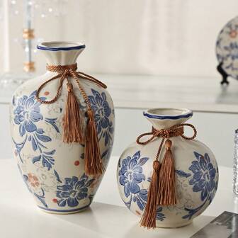 1 件复古陶瓷花瓶，复古美学房间装饰，优雅家居花卉装饰，房间装饰，家居装饰，厨房装饰，婚礼装饰，餐桌装饰，中心装饰，办公室装饰，花园装饰，户外装饰