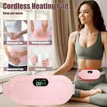 Bärbar värmedyna, smart elektrisk massageapparat för mensvärk, värmelindrande värmelindrande för mensvärk, värmedyna för mensvärk, 3 värmeinställningar och 4 massagelägen, smart värmelindrande för att värma livmodern och bibehålla värmen, lindra mag- och ryggsmärtor, bästa julklappen för kvinnor - Multifärgad - Visa 11