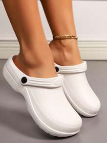 Rutschfeste und strapazierfähige Arbeitssicherheitsschuhe für Frauen, leichtes Slip-on Design, Unifarben, geeignet für Krankenschwestern
