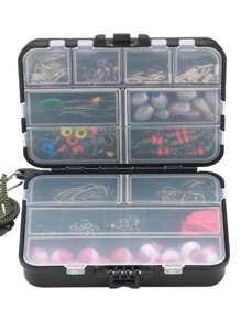 264 pièces Kit d'articles de pêche complet - Kit complet avec crochets de leurre, émerillons, lests et divers accessoires pour équipement de pêche des pêcheurs