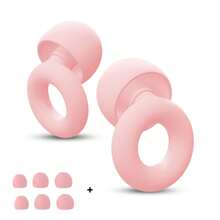 HUAK 1Pair Soft Silicone Ear Plugs Noise-Reducing – Reusable Earplugs - For Sleep, Deep Focus, Travel, Swim, Noise Sensitivity - Multicolor - View 26