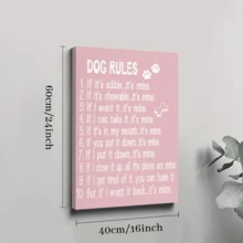 1pc Framed Canvas Poster, List Wall Art Canvas Paintings, Ideal Gift For Bedroom Living Room Corridor Wall Art Room Decoration - Multicolor - View 9