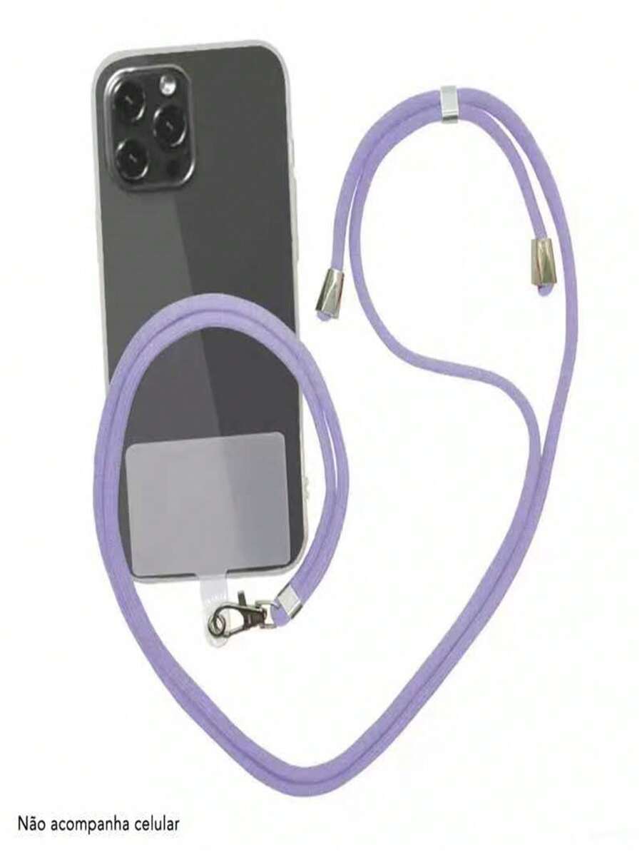 1 Piece Universal Lanyard Set For All Cell Phone Models, 2024 New Design, Multiple Colors Available, Suitable For Dog Walking, Sports, Travel, Phone Strap, Crossbody Phone Lanyard - Màu tím hoa cà - Xem 1