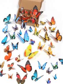 12pcs Exquisite Artificial Butterflies, Lifelike And Dreamy Decor, Perfect For Walls, Floral Arrangements, Weddings, Parties, Home Decor, And Photography Props. Brighten Your Creative Space. Ideal Gift For Mother's Day, Weddings, And Birthdays Room Decor Wall Decor Bathroom Decor Wall Art Kitchen Home Decor Living Room Wall Paper Wall Stickers House Decor Bedroom Decor Room Decoration Stuff Living Room Decor Personalised Stickers