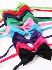 Adjustable Single-Layer Bow Tie For Kids, Boys Girls Flower Girl Formal Wear, British Style Infant Toddler Bowtie, Suitable For Wedding Ceremony, Birthday, Performance, Ages 3-12