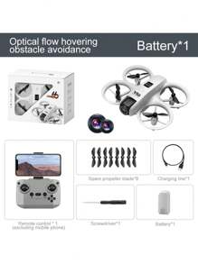 Drone Quadricóptero Dobrável com Controle Remoto