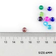 100pcs 8mm Multi-Colored Faceted Czech Glass Round Crystal Beads - Suitable For DIY Jewelry, Charm Necklaces And Bracelet Making