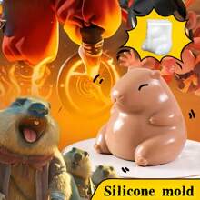 1PC Capybara Animal Series Silicone Mold For DIY Crafts, Diffuser Stone, Aromatherapy Candle & Plaster Ornament Making