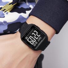 SKMEI 2440 数字男士双时区手表休闲简约多功能腕表 50 米防水 LED 手表 - 均碼 - 查看 9