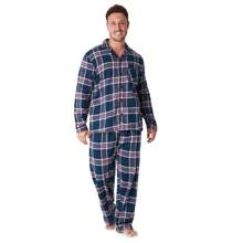 City Comfort Pyjama Set Cotton MenNightwear Check Plaid Loungewear Traditional Flannel PJ Gift - Multicolor - View 1
