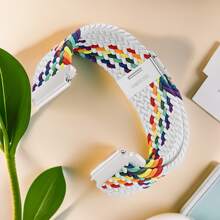 20mm Quick Release Sport Loop Band Compatible With Samsung Galaxy Watch 7 6 5 4 Band 40mm 44mm/Watch 5 Pro 45mm/Galaxy Watch 4 6 Classic Band 42mm 46mm 43mm 47mm/Watch 3 41mm/Active 2 Band,Compatible With Garmin Vivoactive 5/Active5/Venu/Venu Sq/Forerunner245/645 Watch Band,Compatible With Amazfit GTR Mini/Bip3 Pro/GTS4 Mini/Pop Pro Watch Band,Nylon Braided Strap Women Men