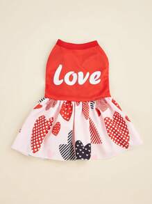Multicolor Floral Dress Pet Clothes, Fashionable & Elegant Dress, Comfortable & Breathable All Season Dog & Cat Apparel, Soft & Skin-Friendly 1 Piece, Puppy & Kitten Clothes - Multicolor - View 3