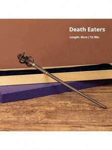 优质经典碳钢魔杖 - 角色扮演魔术棒 - 节日礼物摄影道具 - LARP 派对用品 - 舞台表演配件 - 礼品和收藏品 - 打开您自己的世界