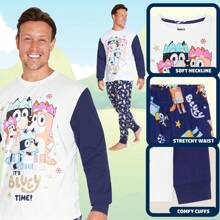 Bluey Pyjama Family Long Matching PJ Set Cosy Loungewear Warm Sleepwear Nightwear Children - Multicolor - View 4
