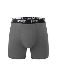 12 قطعة من السراويل الداخلية للرجال، الخصر مكتوب عليه كلمة SPORT، بألوان سادة وأرجل طويلة، مناسبة لجميع الفصول، سراويل داخلية رياضية ماصة للعرق للشباب، كاجوال، ناعمة، مريحة، قابلة للتنفس، ملائمة للارتداء اليومي للجميع - متعدد الألوان - مشاهدة 4