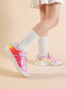 Girls Boys Sneakers Toddler Little Kids Tennis School Walking Trainers Shoes - Pink - View 4