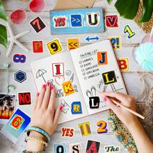 50pcs English Alphabet Sticker Back To School